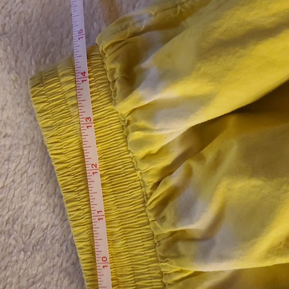 JCREW tie dyed yellow shirt - Picture 5 of 5